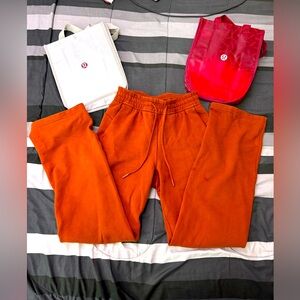Lululemon flare joggers sweat pants size 2 like new!